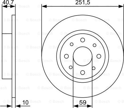 BOSCH 0 986 479 C83 - Гальмівний диск avtolavka.club