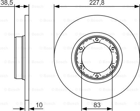 BOSCH 0 986 479 R65 - Гальмівний диск avtolavka.club