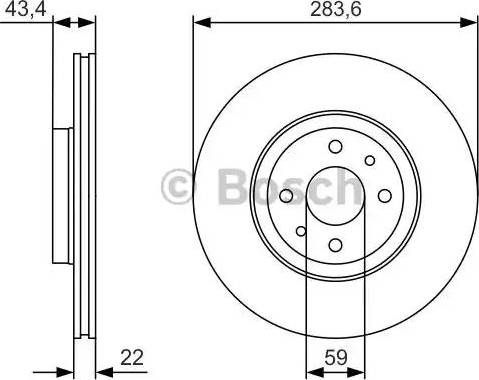 BOSCH 0 986 479 R17 - Гальмівний диск avtolavka.club