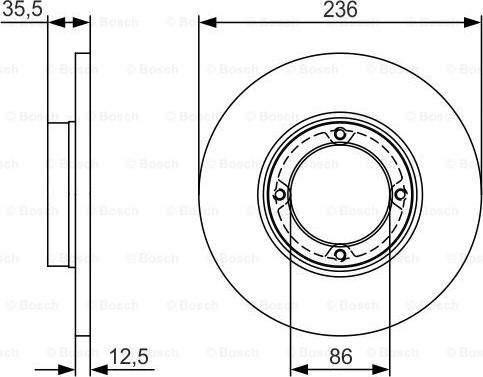 BOSCH 0 986 479 R81 - Гальмівний диск avtolavka.club