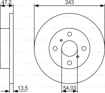 BOSCH 0 986 479 R87 - Гальмівний диск avtolavka.club