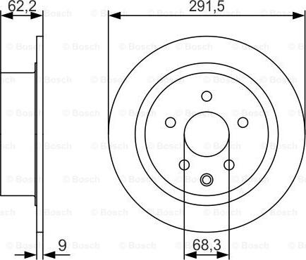 BOSCH 0 986 479 S71 - Гальмівний диск avtolavka.club