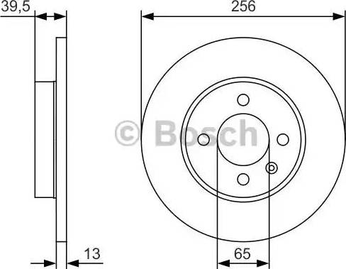 BOSCH 0 986 479 T48 - Гальмівний диск avtolavka.club