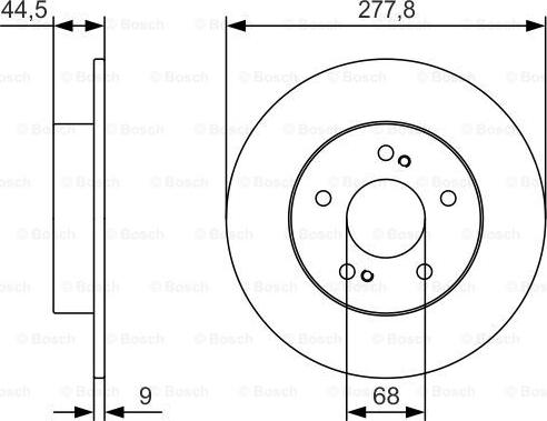 BOSCH 0 986 479 T86 - Гальмівний диск avtolavka.club