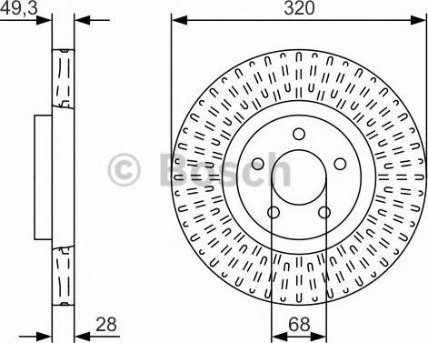 BOSCH 0 986 479 U56 - Гальмівний диск avtolavka.club