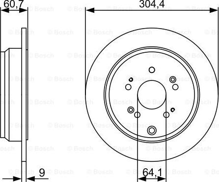 BOSCH 0 986 479 V84 - Гальмівний диск avtolavka.club