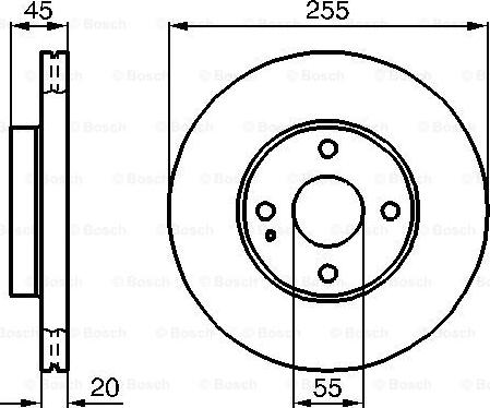 BOSCH 0 986 478 996 - Гальмівний диск avtolavka.club