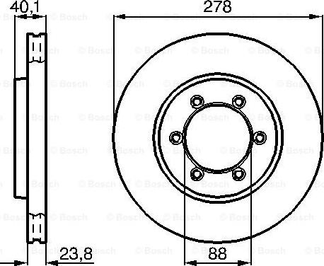 BOSCH 0 986 478 967 - Гальмівний диск avtolavka.club