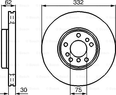 BOSCH 0 986 478 973 - Гальмівний диск avtolavka.club