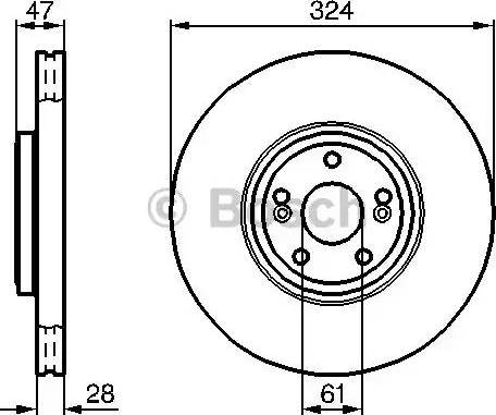 BOSCH 0 986 478 972 - Гальмівний диск avtolavka.club