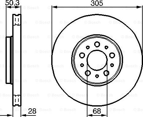 BOSCH 0 986 479 C59 - Гальмівний диск avtolavka.club