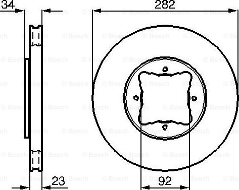 BOSCH 0 986 478 448 - Гальмівний диск avtolavka.club