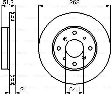 BOSCH 0 986 478 447 - Гальмівний диск avtolavka.club