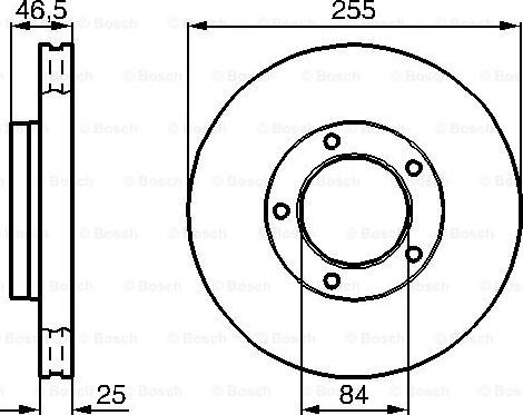 BOSCH 0 986 478 452 - Гальмівний диск avtolavka.club