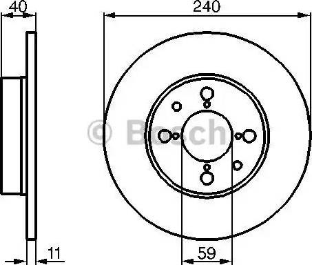 BOSCH 0 986 478 462 - Гальмівний диск avtolavka.club