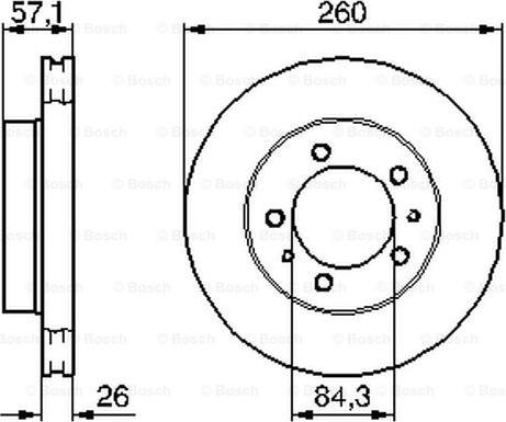 BOSCH 0 986 478 484 - Гальмівний диск avtolavka.club