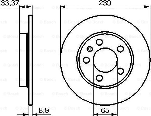 BOSCH 0 986 478 481 - Гальмівний диск avtolavka.club