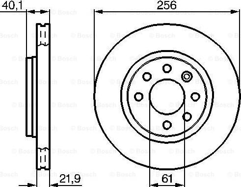 BOSCH 0 986 478 431 - Гальмівний диск avtolavka.club