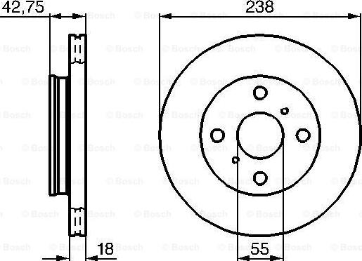 DJ Parts BD1010 - Гальмівний диск avtolavka.club