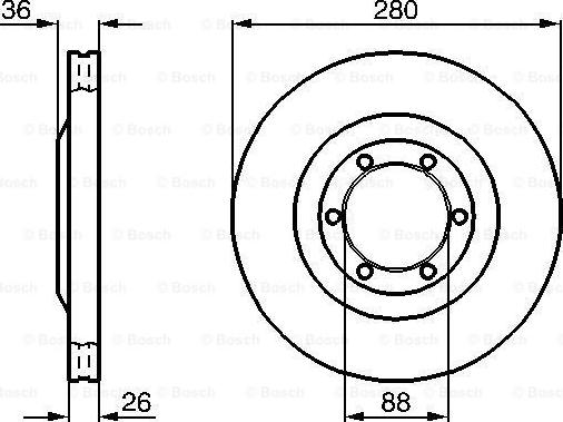 BOSCH 0 986 478 437 - Гальмівний диск avtolavka.club