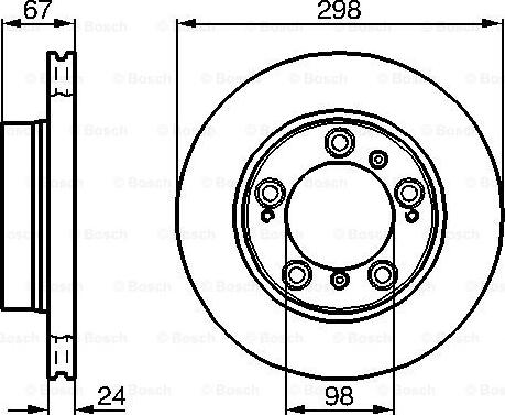 BOSCH 0 986 478 477 - Гальмівний диск avtolavka.club