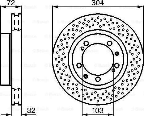 BOSCH 0 986 478 597 - Гальмівний диск avtolavka.club