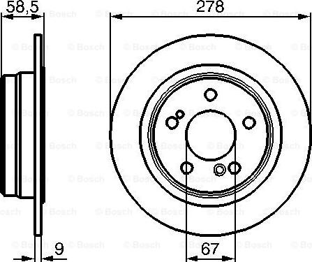 BOSCH 0 986 478 565 - Гальмівний диск avtolavka.club