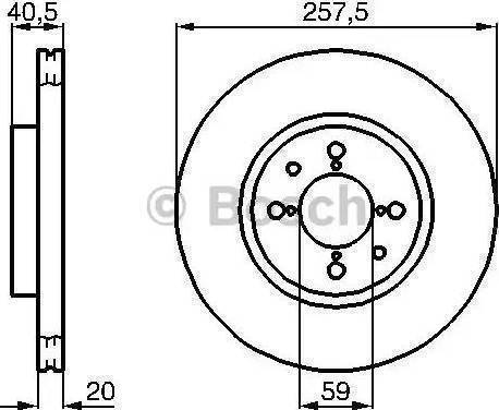 BOSCH 986478515 - Гальмівний диск avtolavka.club