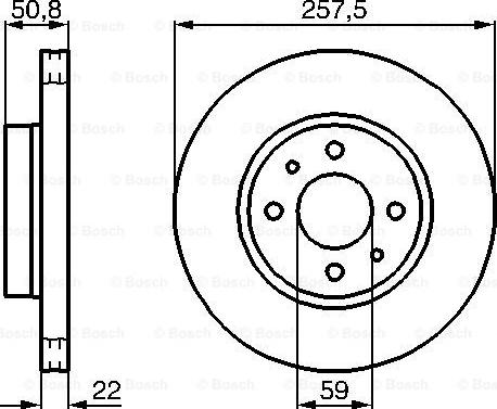 BOSCH 0 986 478 512 - Гальмівний диск avtolavka.club