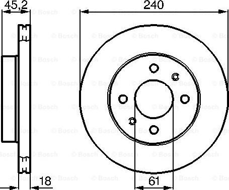 BOSCH 0 986 478 533 - Гальмівний диск avtolavka.club