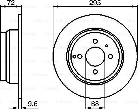 BOSCH 0 986 478 640 - Гальмівний диск avtolavka.club