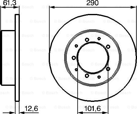 BOSCH 0 986 478 656 - Гальмівний диск avtolavka.club