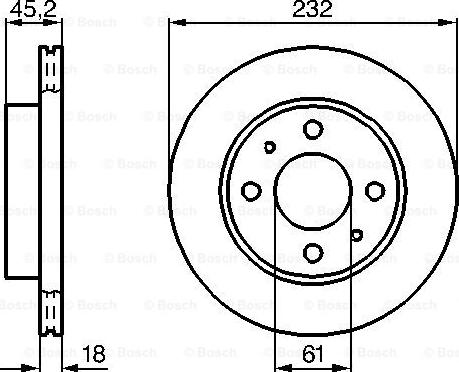 BOSCH 0 986 478 650 - Гальмівний диск avtolavka.club