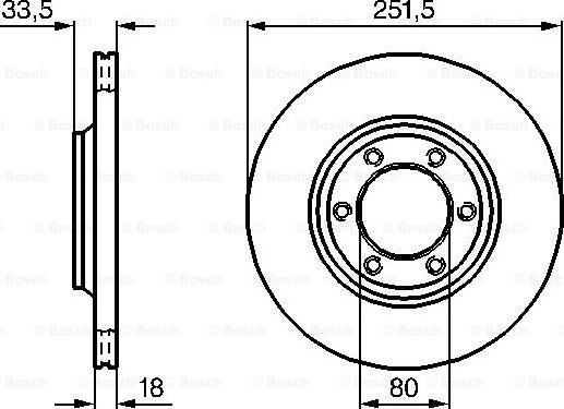 BOSCH 0 986 478 658 - Гальмівний диск avtolavka.club