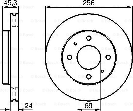 BOSCH 0 986 478 652 - Гальмівний диск avtolavka.club