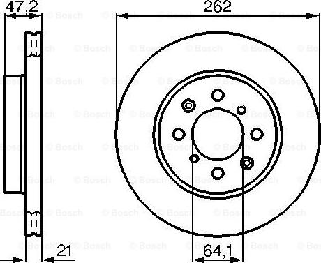 BOSCH 0 986 478 657 - Гальмівний диск avtolavka.club