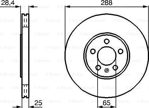 BOSCH 0 986 478 619 - Гальмівний диск avtolavka.club