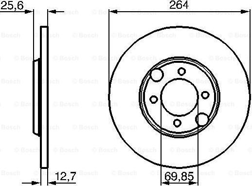 BOSCH 0 986 478 689 - Гальмівний диск avtolavka.club