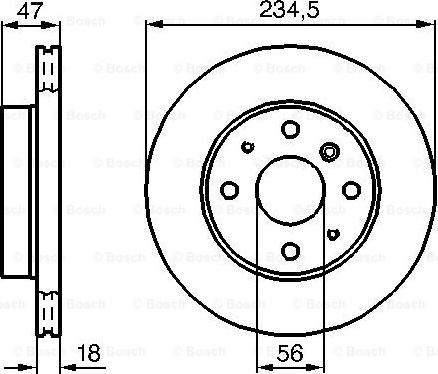 BOSCH 0 986 478 684 - Гальмівний диск avtolavka.club