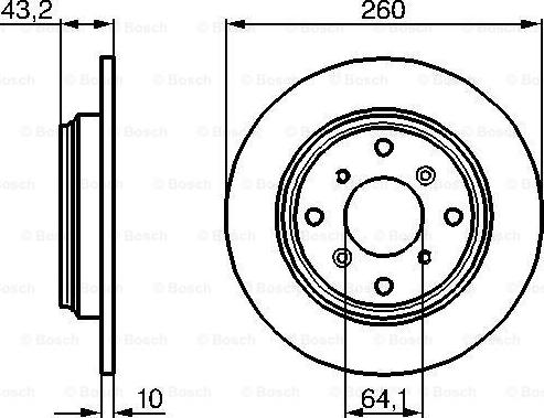 BOSCH 0 986 478 680 - Гальмівний диск avtolavka.club