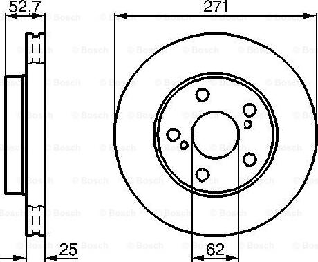 BOSCH 0 986 478 631 - Гальмівний диск avtolavka.club