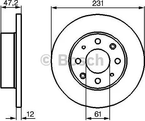 BOSCH 0 986 478 676 - Гальмівний диск avtolavka.club