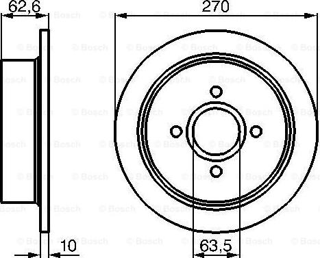 BOSCH 0 986 478 672 - Гальмівний диск avtolavka.club