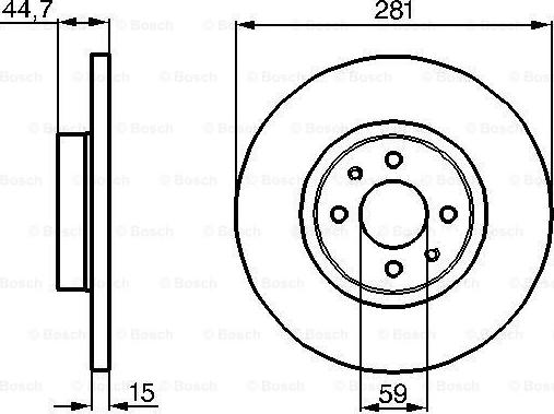 BOSCH 0 986 478 677 - Гальмівний диск avtolavka.club