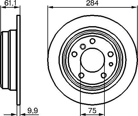 BOSCH 0 986 478 044 - Гальмівний диск avtolavka.club