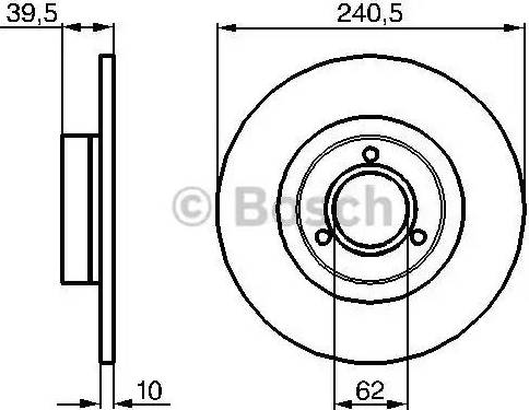 BOSCH 0 986 478 051 - Гальмівний диск avtolavka.club