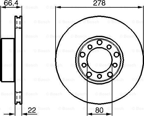 BOSCH 0 986 478 060 - Гальмівний диск avtolavka.club