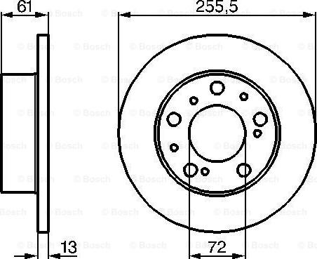 BOSCH 0 986 478 067 - Гальмівний диск avtolavka.club