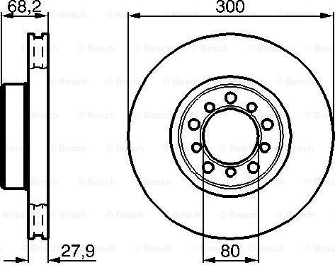 BOSCH 0 986 478 197 - Гальмівний диск avtolavka.club