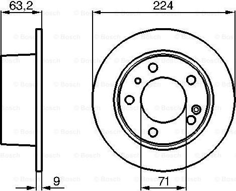 BOSCH 0 986 478 141 - Гальмівний диск avtolavka.club